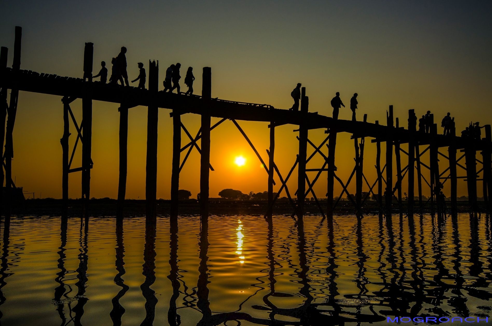 Mogroach Travelblog U Bein Brücke Amarapura Myanmar