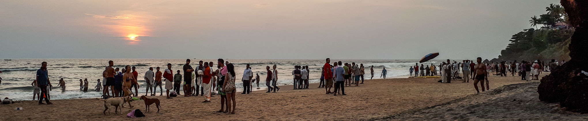 Varkala Kerala Indien Strand Beach Mogroach